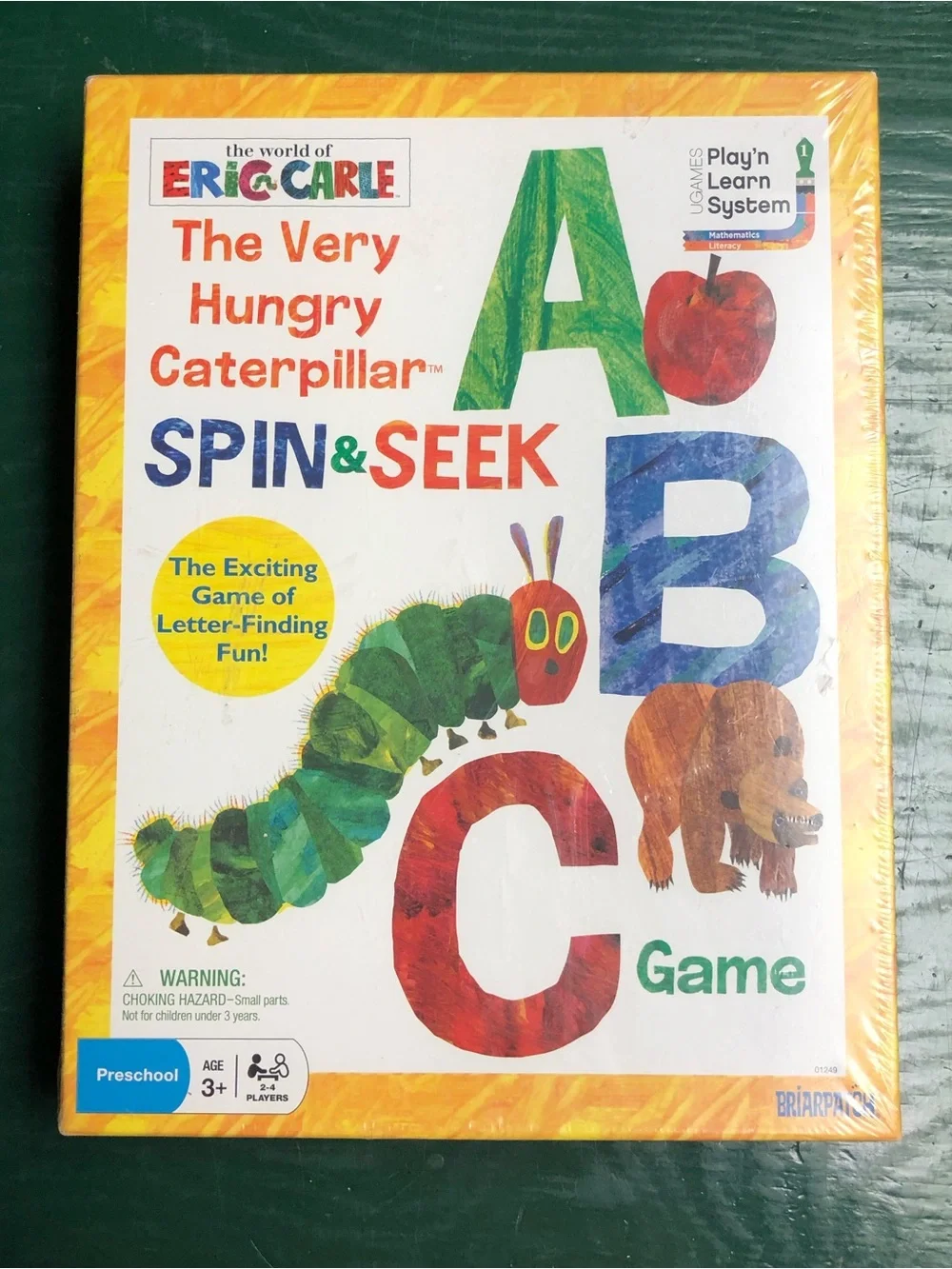 The Very Hungry Caterpillar Spin & Seek ABC Game Kids Preschool Letters Age 3+